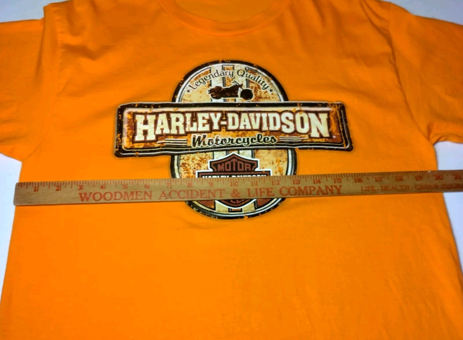 Coxs Harley Davidson Shirt Men Large Rock Hill SC Orange Motorcycle Biker Moto