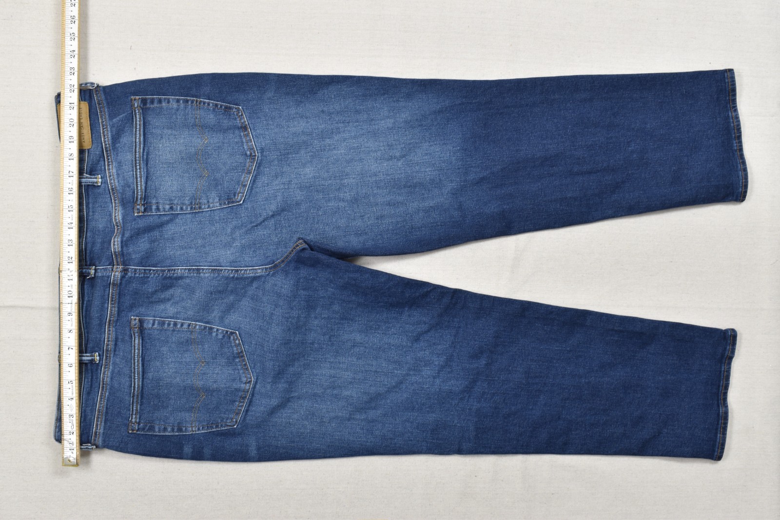 American Eagle Airflex+ Athletic Straight Men Jeans Blue Wash Size 42×32 Cotton
