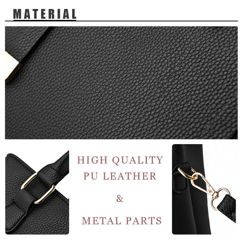 Women Lady Handbags Leather Shoulder Bag Ladies Purse Crossbody Work Bags Gift