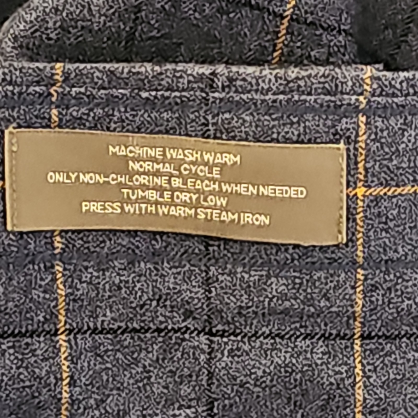 Daniel Cremieux Signature Collection Mens 2XB Big Blue Windowpane Check Shirt
