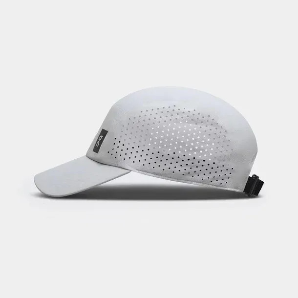 On Running Lightweight Gray Performance Wicking Cap 5-Panel Hat Adjustable NEW!