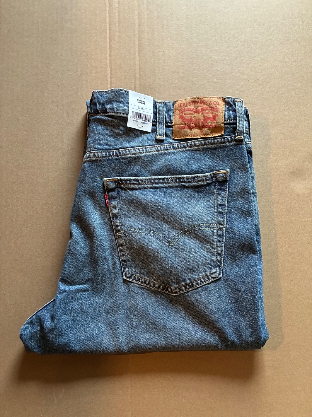Levi’s Flex 541 Athletic Taper Men 38×30 Stretch Performance Jeans Blue