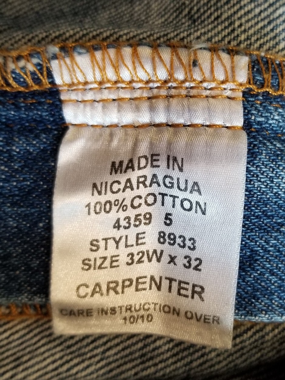 Saddlebred Straight Leg Carpenter’s Jeans Men’s W32x32 Blue Medium Wash Denim