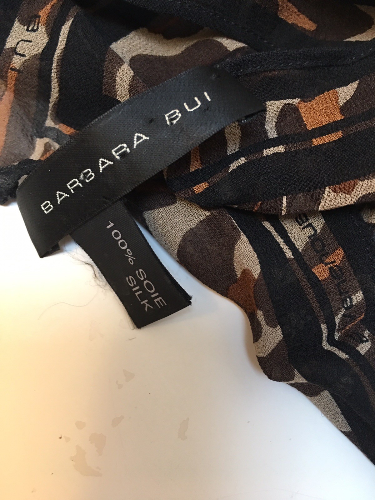 Barbara Bui silk oversized wrap scarf rectangle brow leopard and snake print