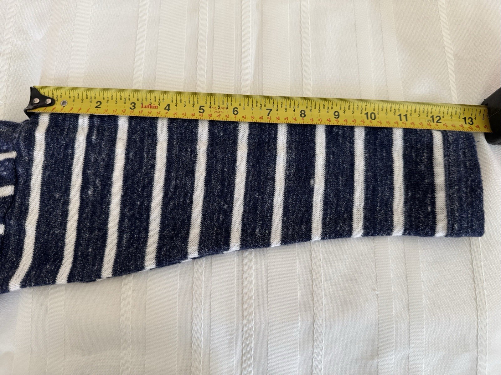 Old Navy, Navy Blue & White Striped Open Front Cardigan, Size L