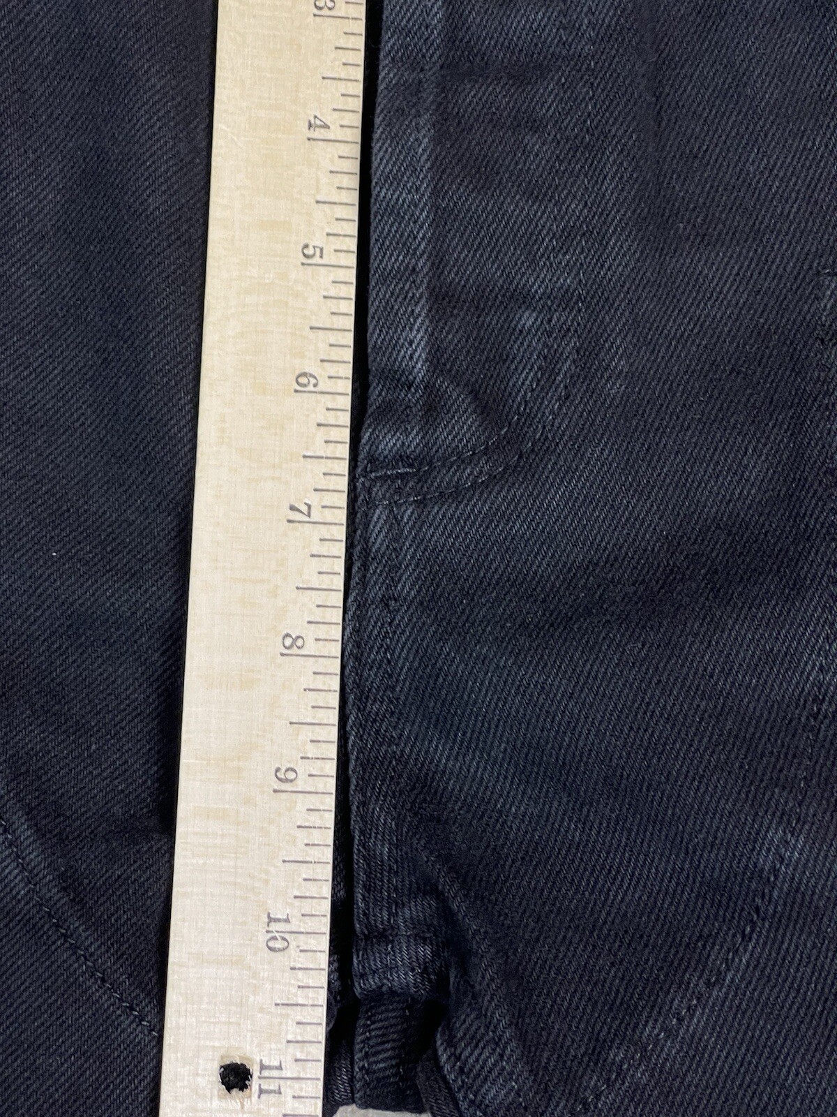 Mr Completley Jeans Mens 30 Black Distressed Casual Preppy Zip Pocket Denim