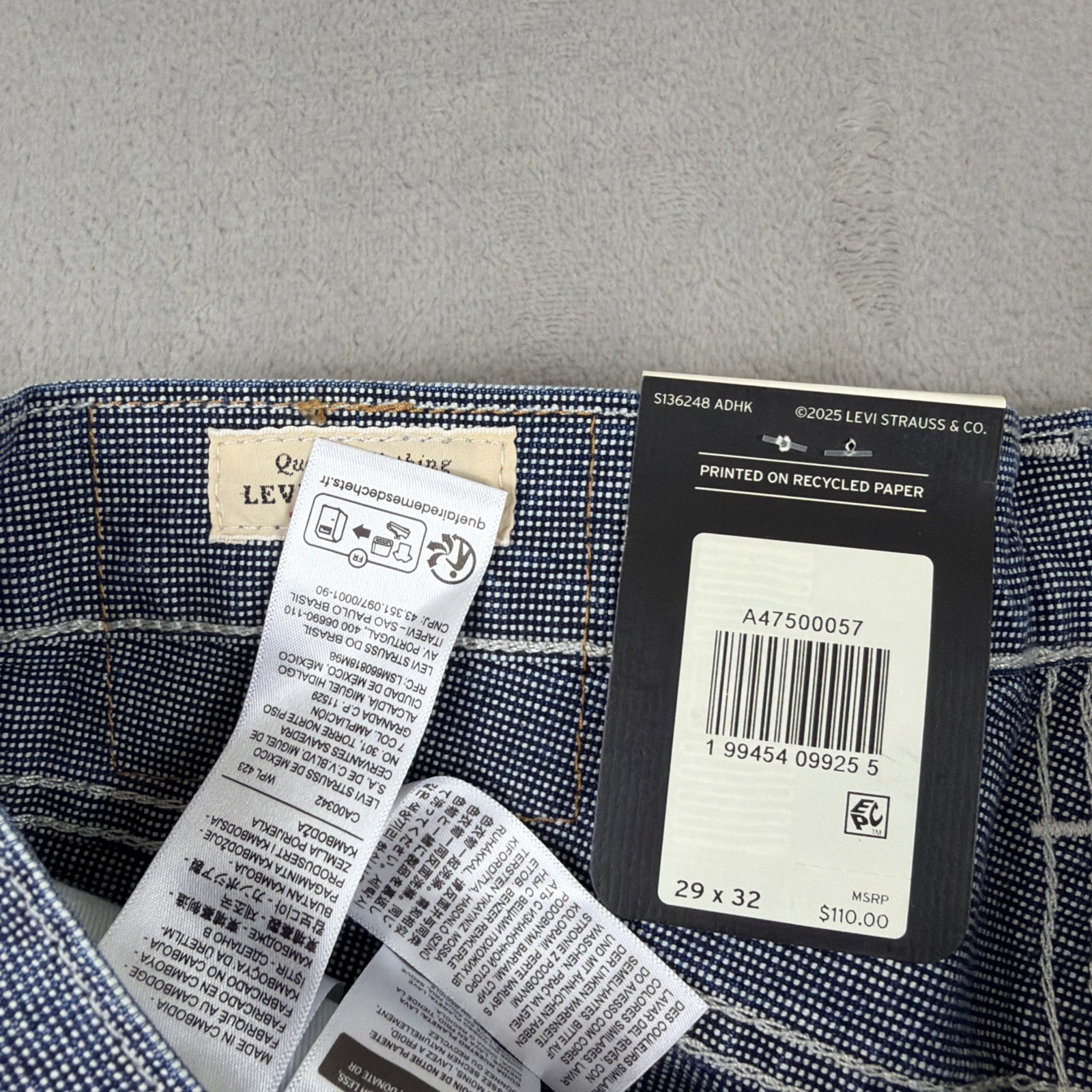 Levi’s Premium 578 Baggy Jeans Men’s Size 29×32 Aged Indigo Pin Cotton