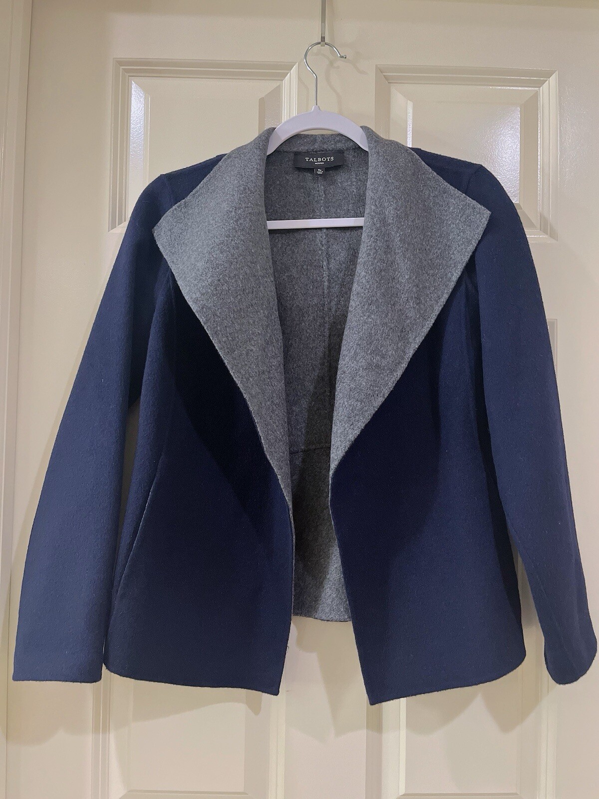talbots women wool blazer size SP