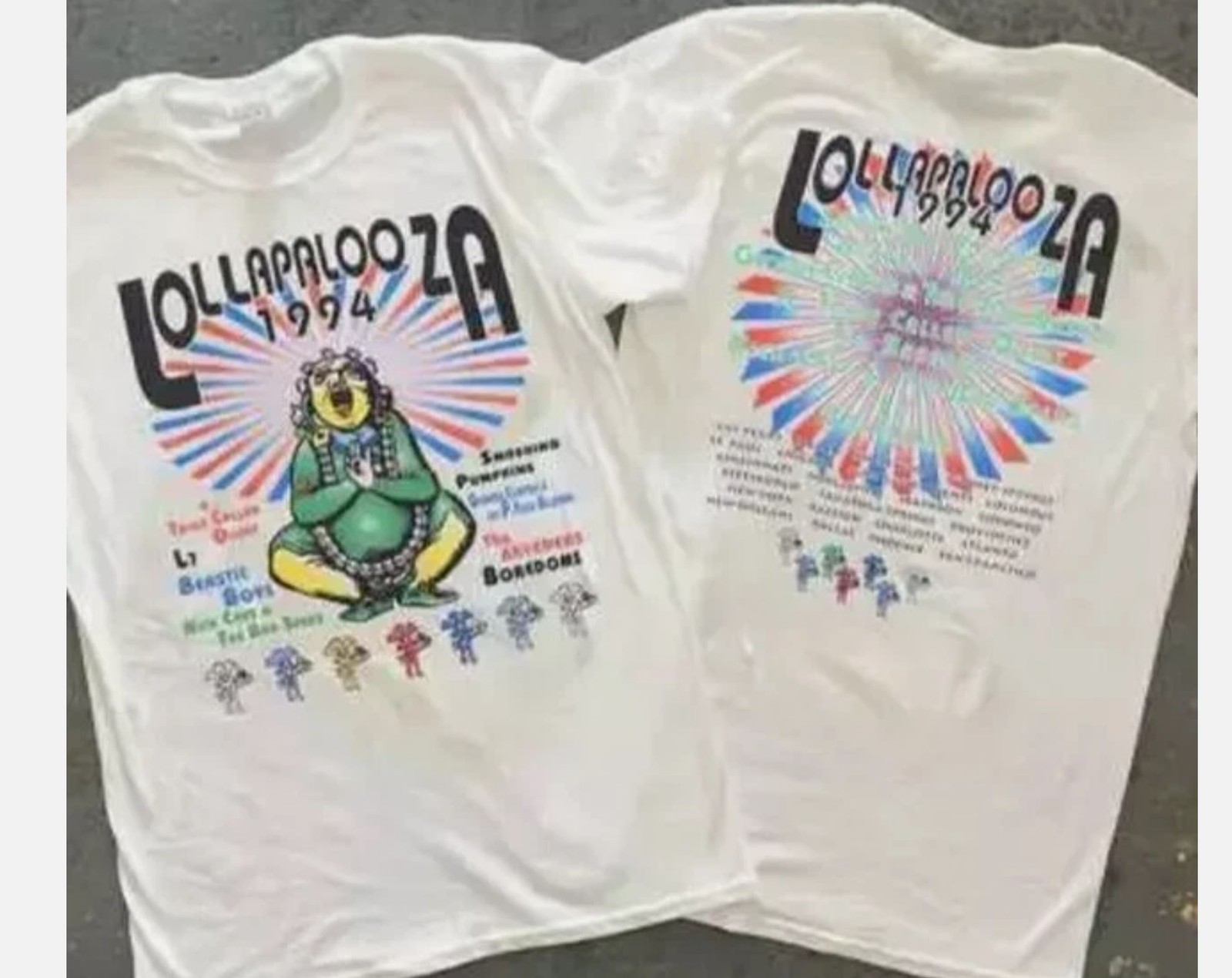 Lollapalooza Tour Shirt Lollapalooza Music Festival Vintage 1994 T-shirt