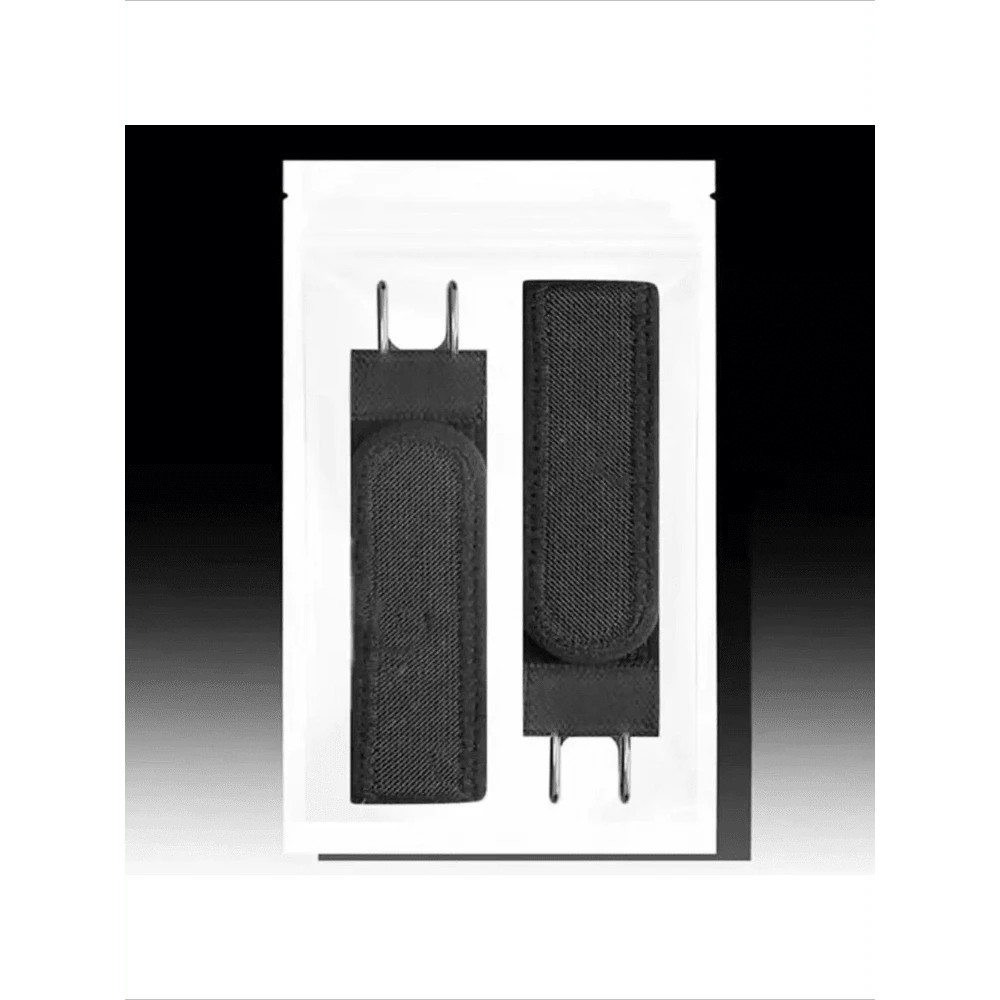 4pcs Black Elastic Waist Belt Metal Hook Comfortable Valentine Gift for Men