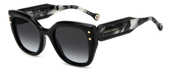 Carolina Herrera Sunglasses CH 0312/S 807 (9O) Black / Dark Grey Shade Cal. 51