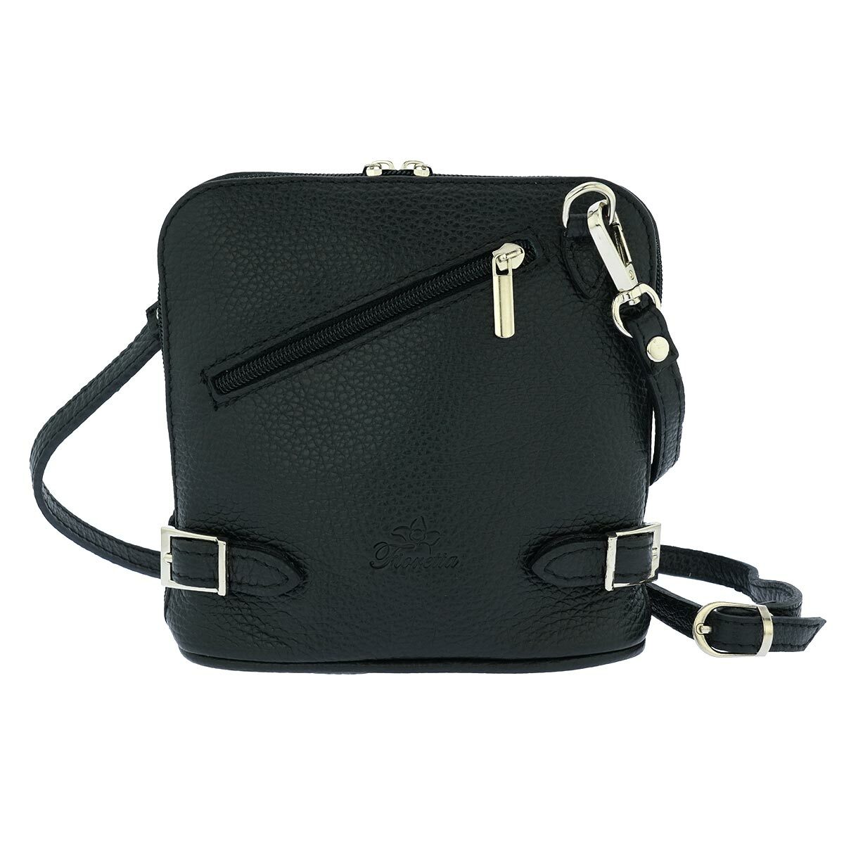 GlassOfVenice Fioretta Italian Genuine Leather Crossbody Bag Clutch Handbag For