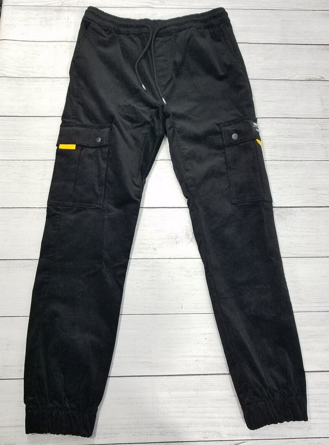 WESC Slim Utility Corduroy Cargo Jogger Pants Mens Medium Womens Large Unisex