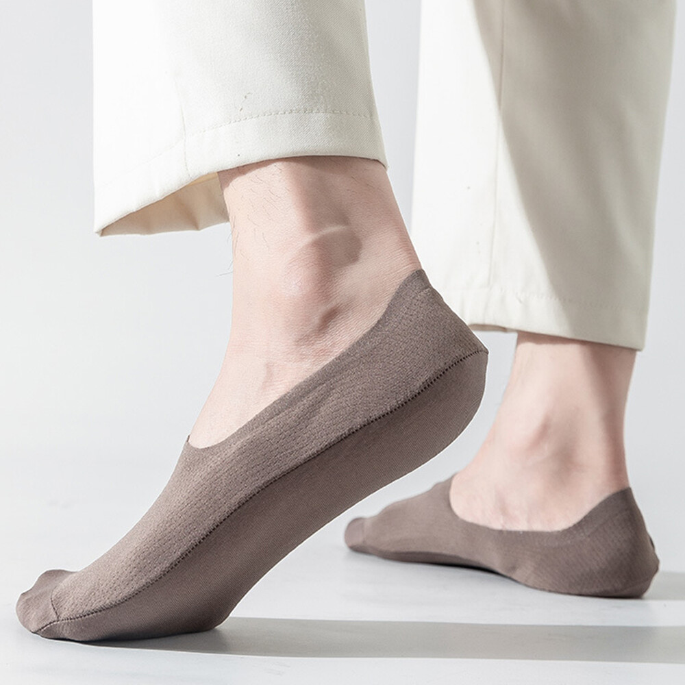 Men Hosiery Ultra-thin Socks Boat Socks Mesh Socks Invisible Socks Casual Solid✔