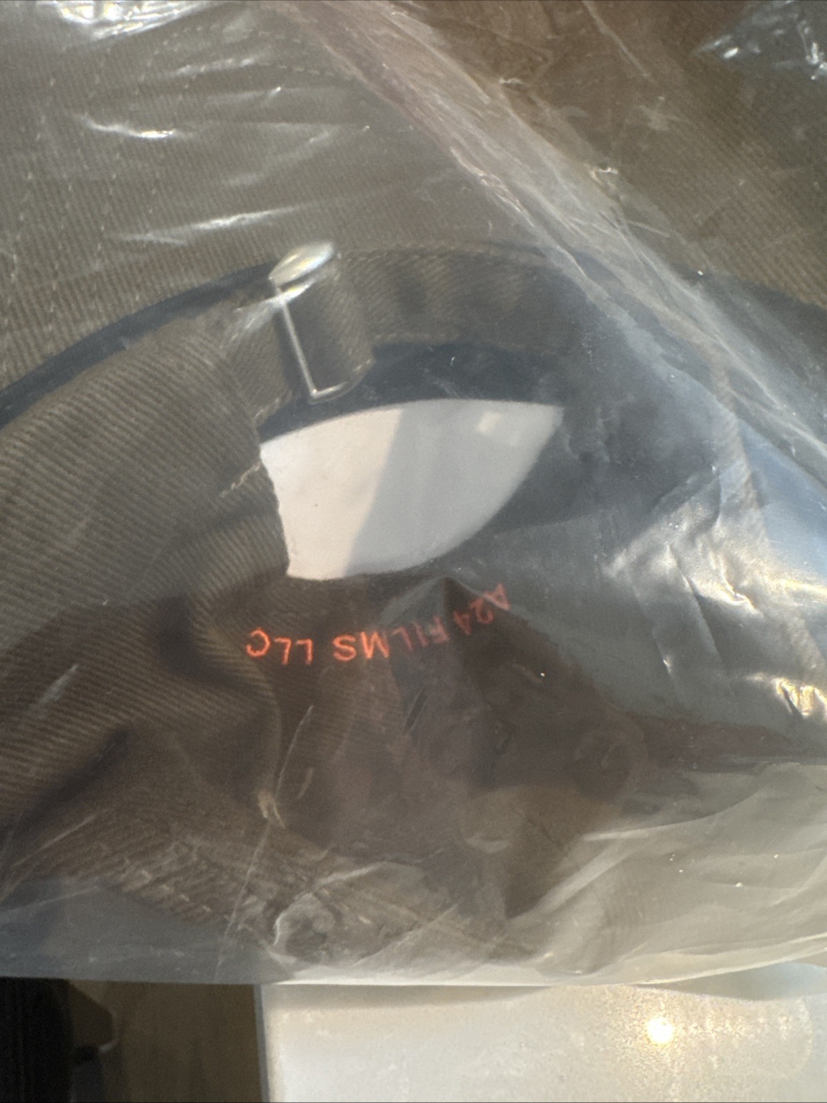 A24 Spring Logo Hat brown with Orange Embroidery