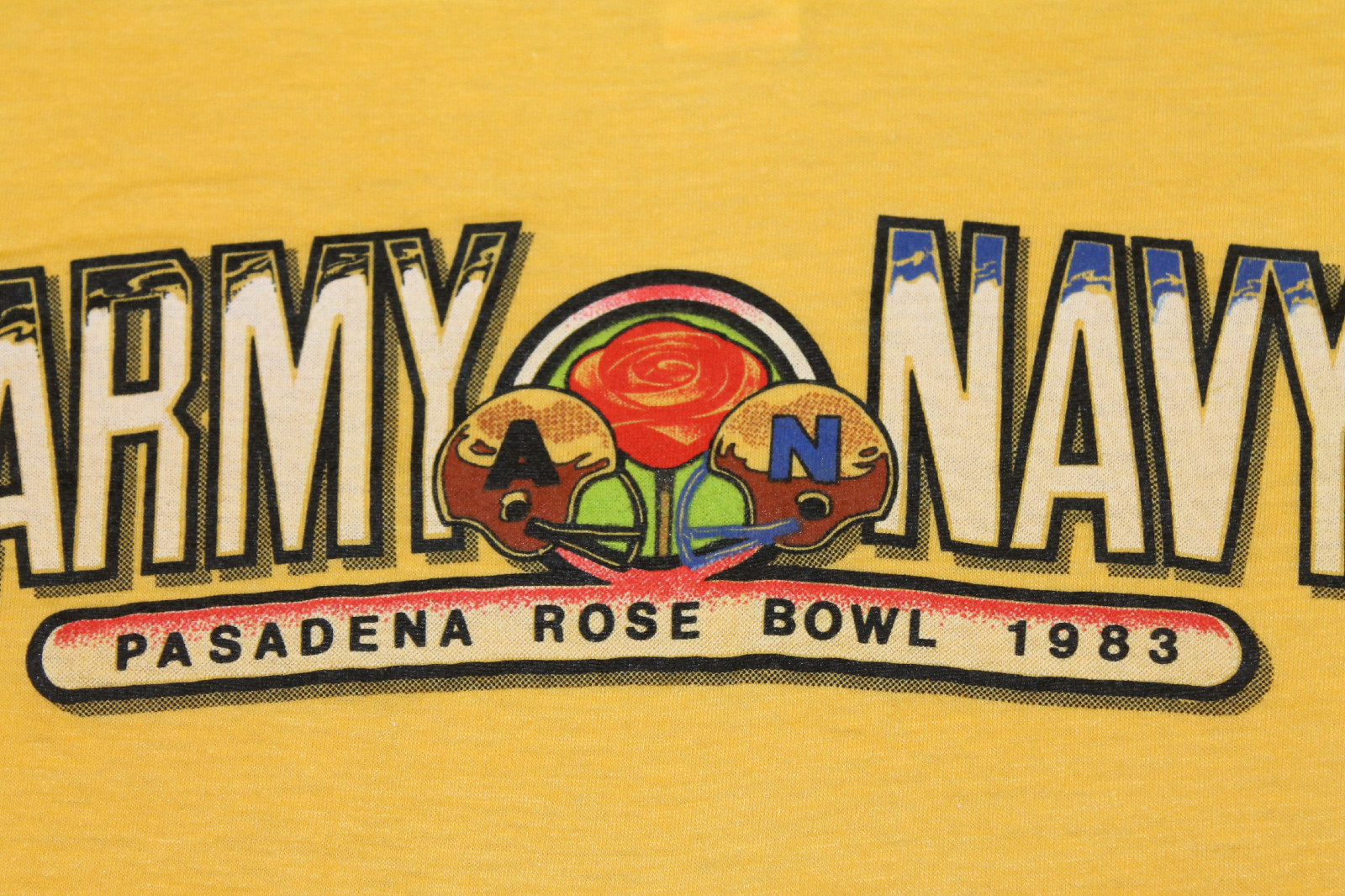 XS * vtg 80s 1983 ARMY vs NAVY Rose Bowl college football t shirt * 64.45