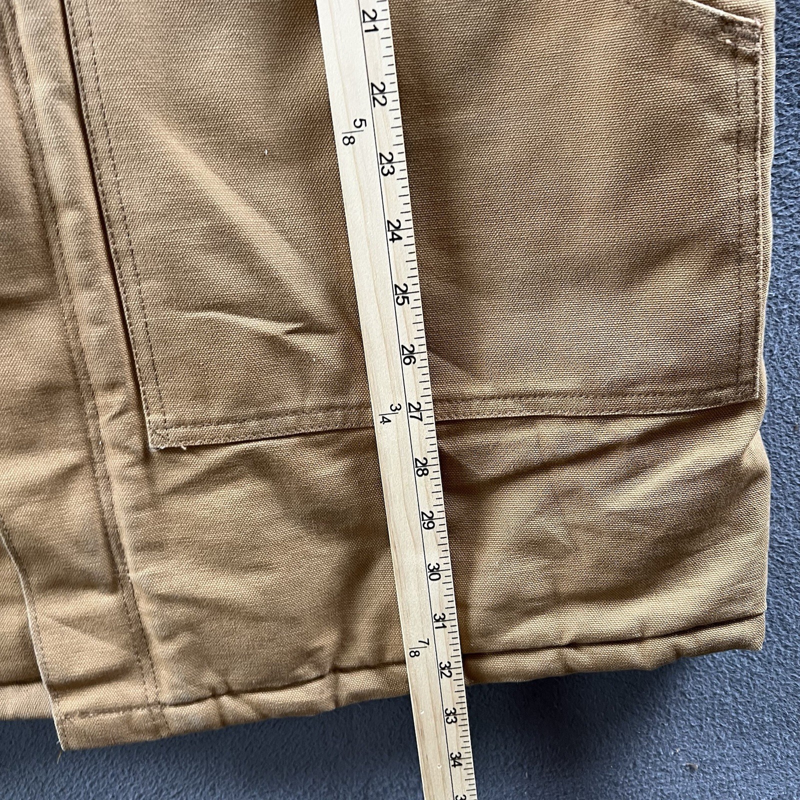 Vintage Carhartt Arctic Jacket Mens 46 Tall Brown C0196 W/ A01 BRN Fur Trim Hood