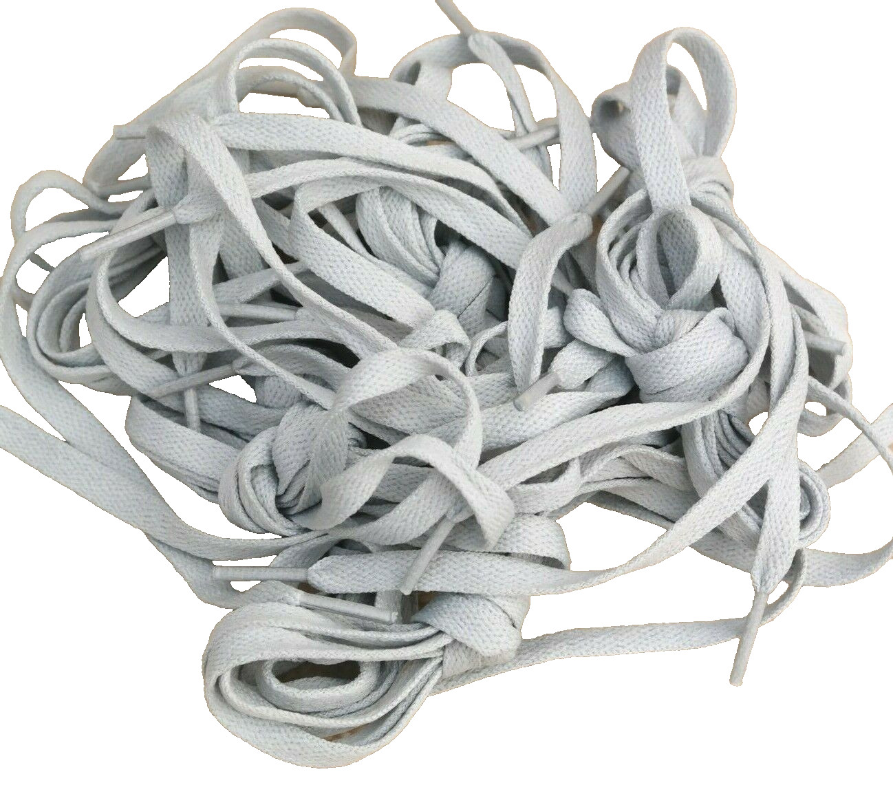 CHEX Laces 18 x Pairs 100 cm 39″ Long 0.8 cm Wide Nylon Grey Sport Shoe Laces