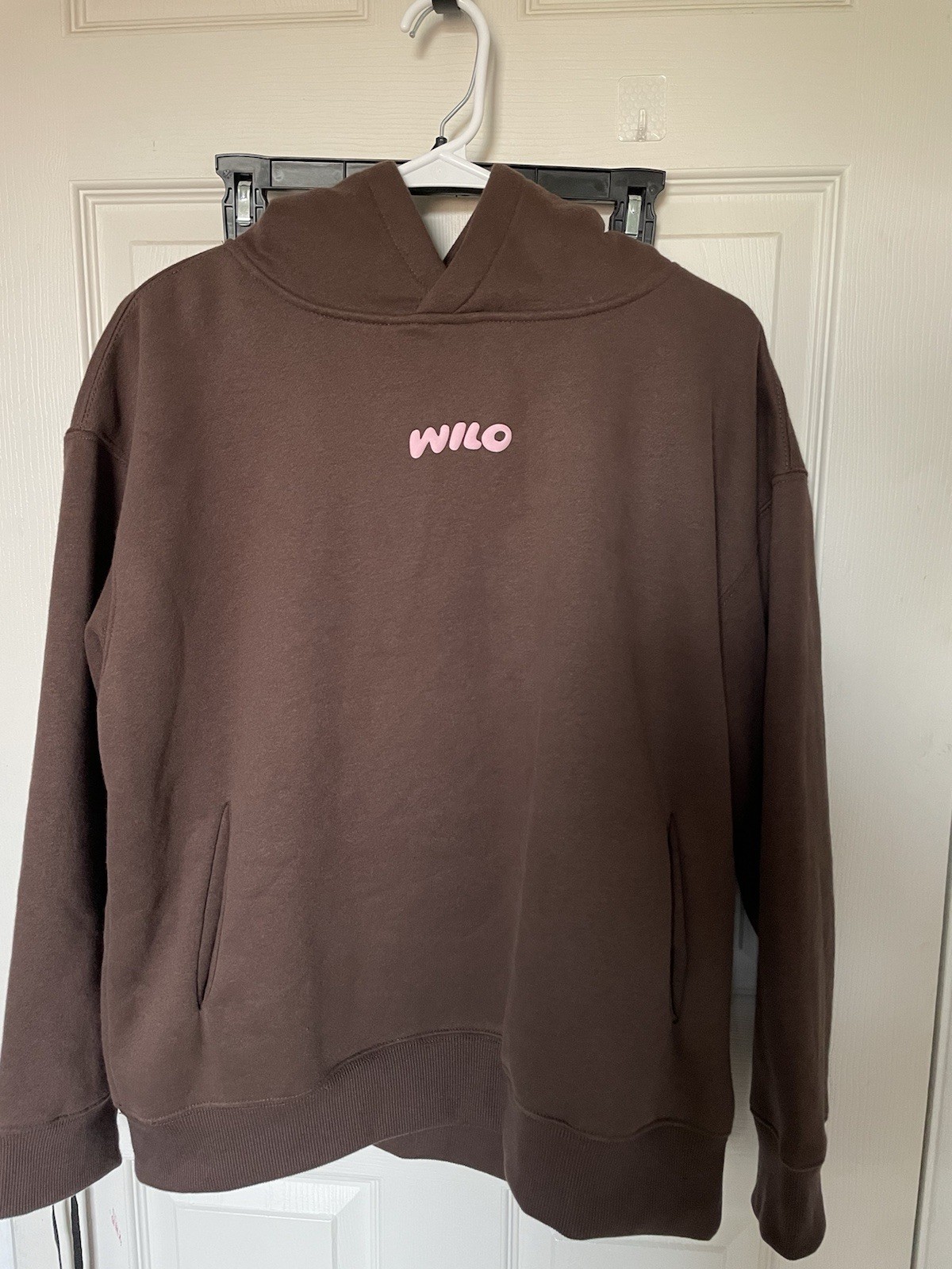 Wilo The Label Wellness Club Hoodie Brown/Pink Women’s Size Small