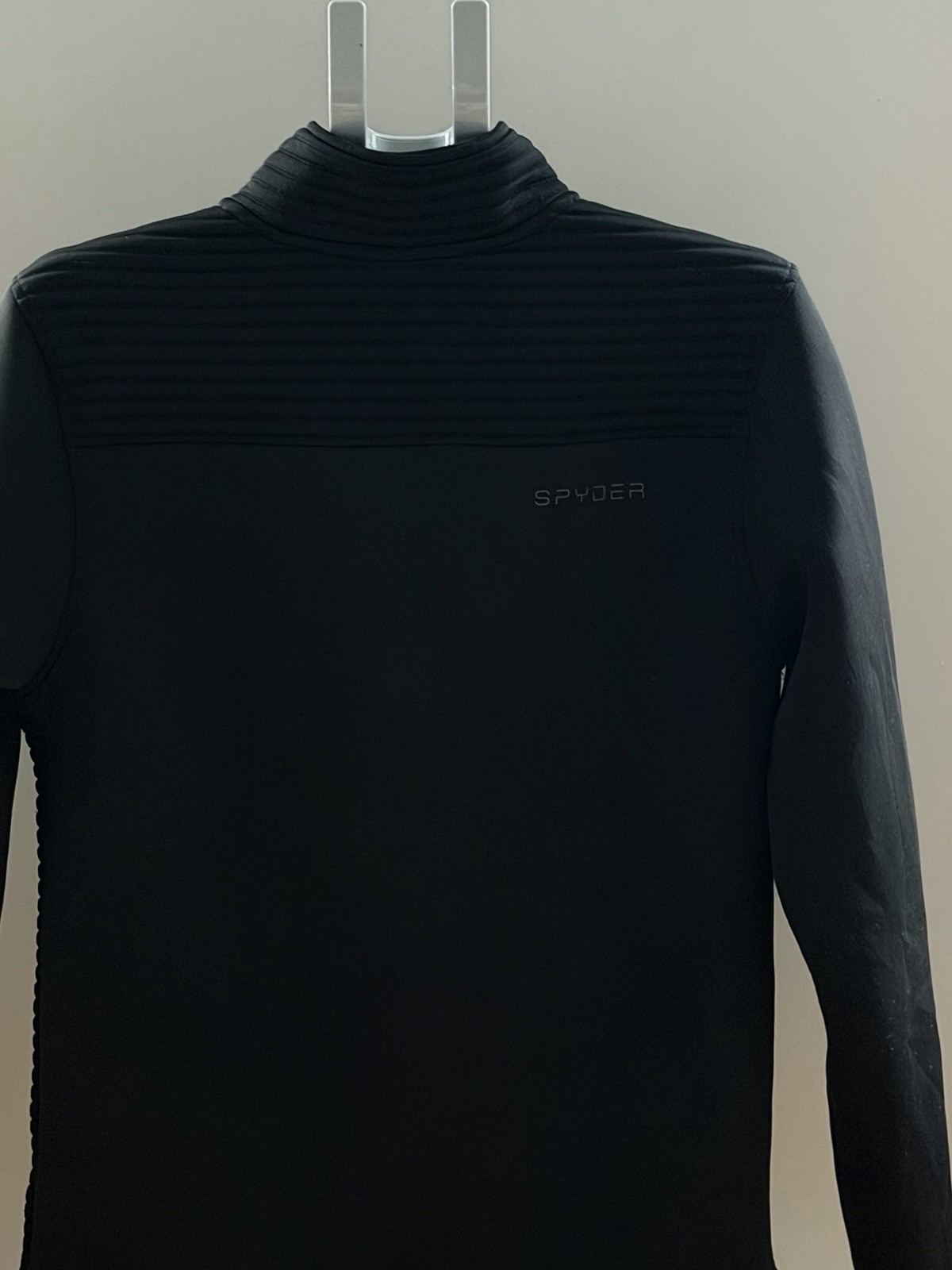 Spyder Men’s Black Full Zip Stand Collar Jacket Regular Fit Size M 44-46