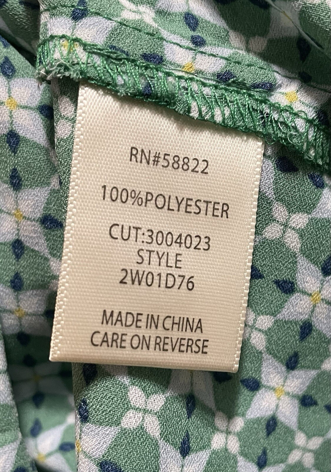 Max Studio Babydoll Peasant Top Petal Sleeve Green Floral Print Fairy Shirt XL