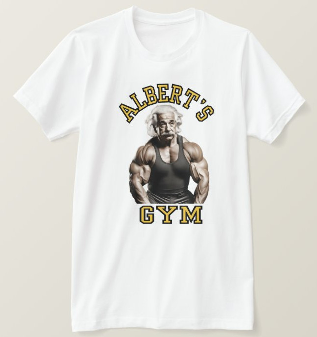 Albert’s Gym Workout Bodybuilding Muscle Funny T-Shirt Brand New Size S M L XL