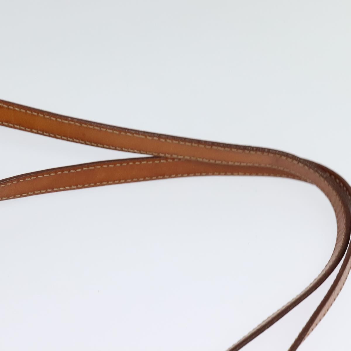 CELINE Macadam Canvas Backpack PVC Leather Brown Gold Auth 131672