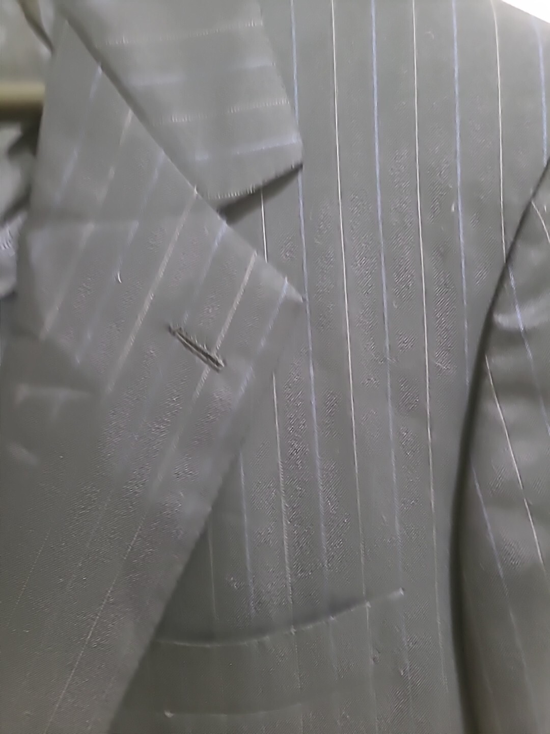 Recent BRIONI 46R Nomentano 2 Btn Blue Stripe 100% Wool Jacket Blazer