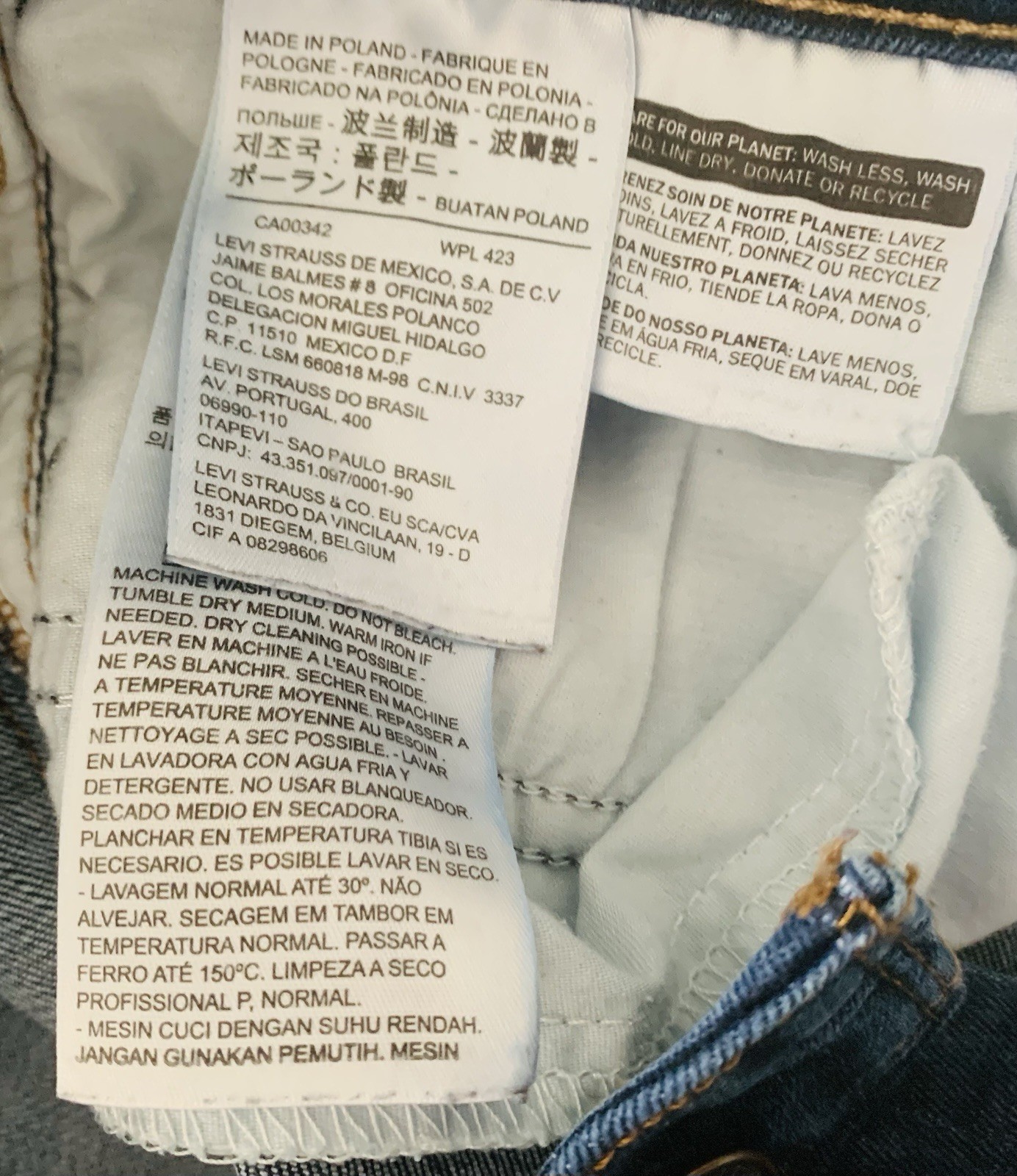 Levi Strauss Jeans Levi’s 721 high rise skinny stretch jeans Waist 27” 32” Leg