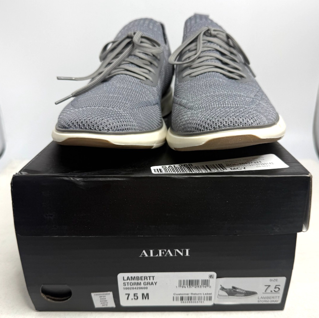 Alfani Lambertt Storm Gray Lace Up Sneaker, Men’s Size – 7.5 M US