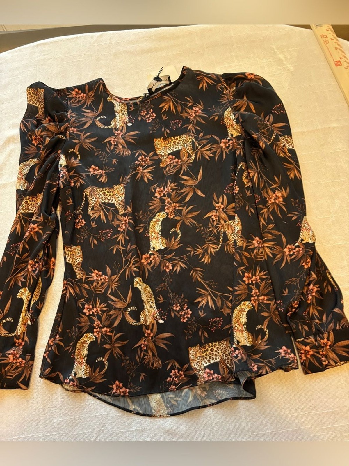 Generation Love Cheetah & Floral Pattern Blouse NWT Women’s XS