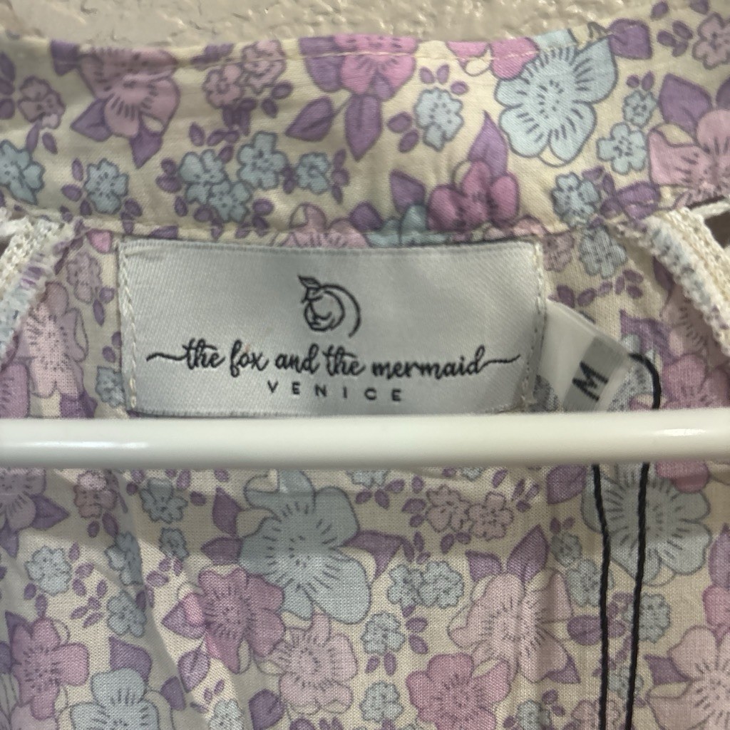 Floral Dress Blue Pink and Purple Women’s Size Medium
