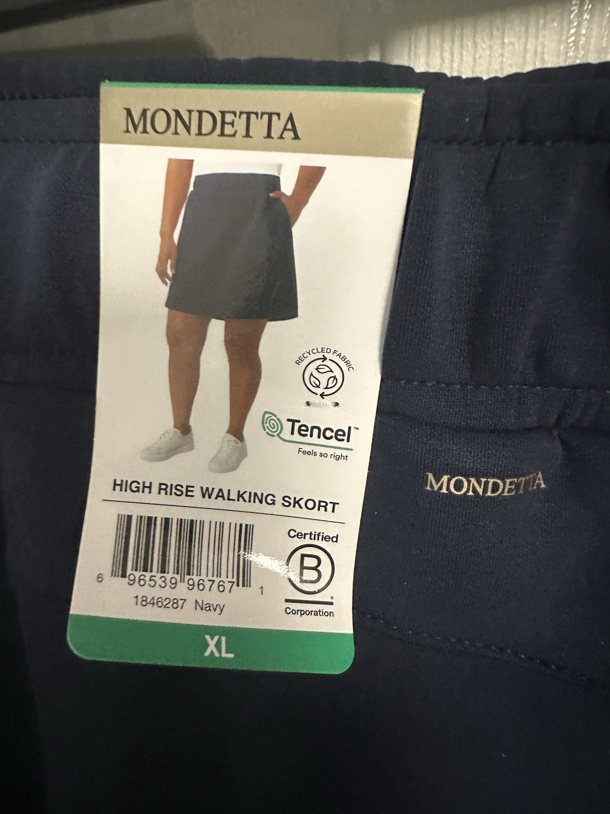 Mondetta High Rise Skort Blue XL