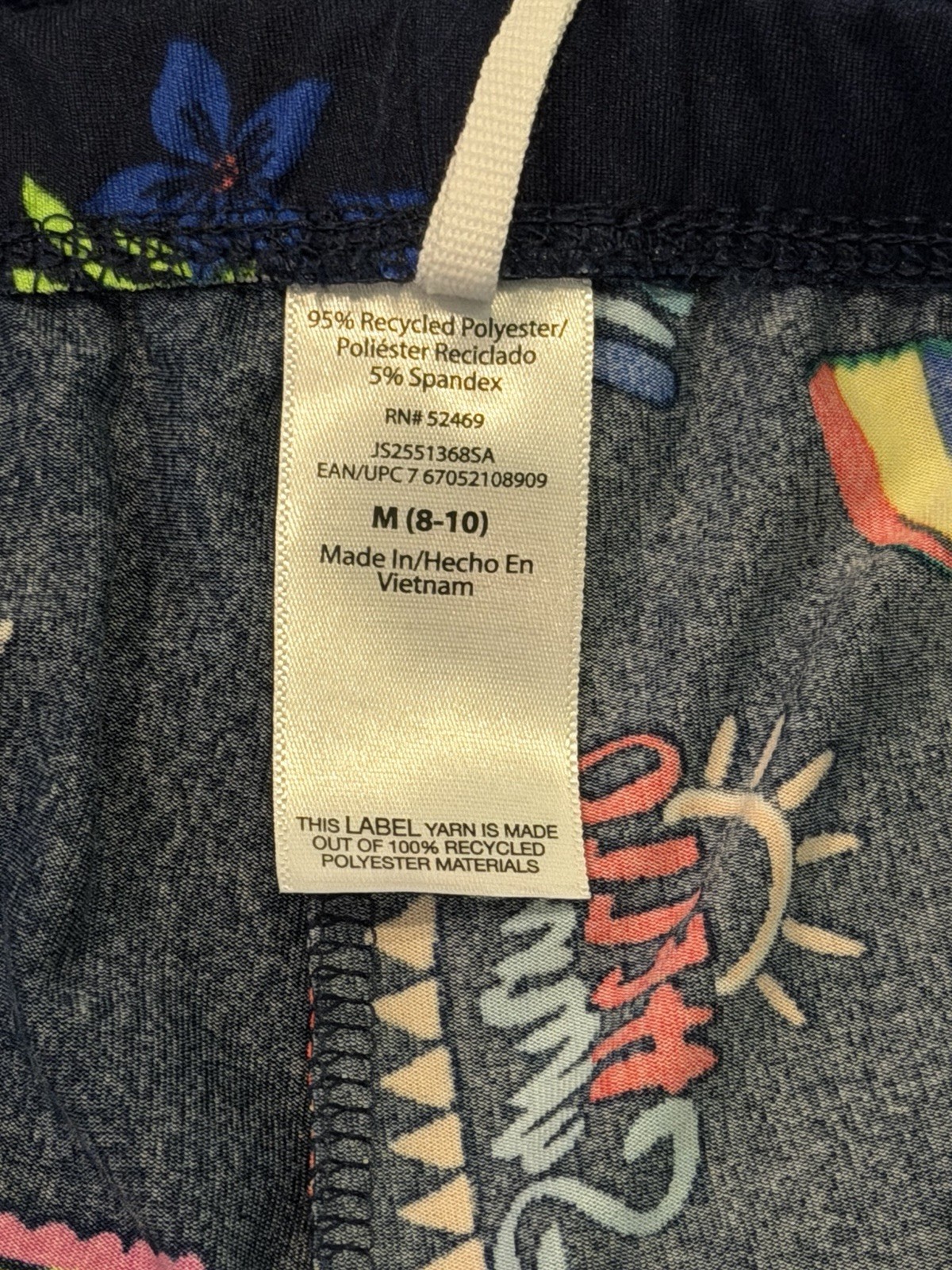 NWT Joyspun Dreamy Soft Pajama Set Medium Tropical Blue Pockets Loungewear