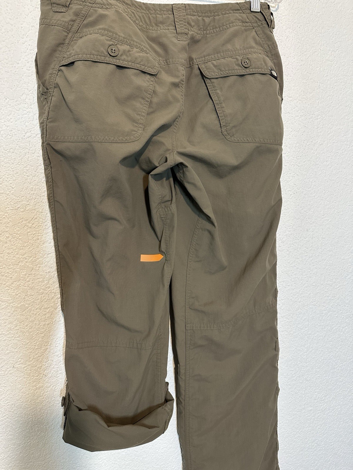 The North Face Green Nylon Roll Up Leg Outdoor Hiking Pants Womens 30 X 29