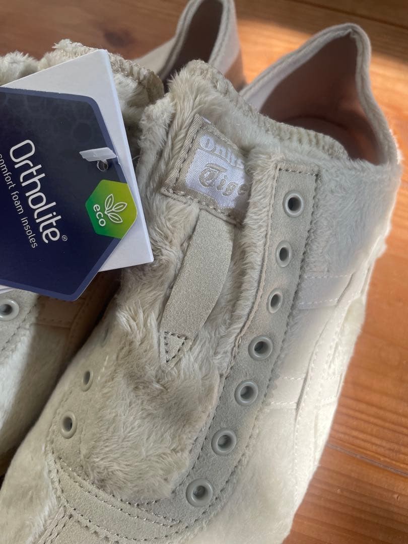 Onitsuka Tiger MEXICO 66 PARATY Slip-On Sneakers Fur Trim 7.5US Used