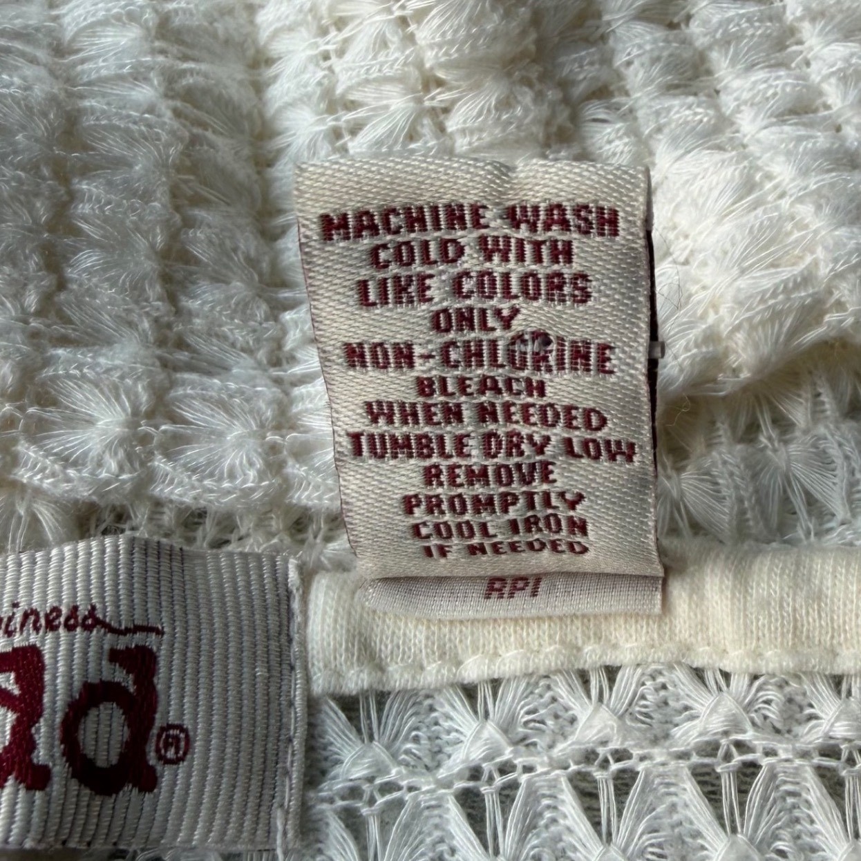 Mudd Waffle Knit Hooded Cardigan Cream Open Front Sweater Granola Girl Boho M
