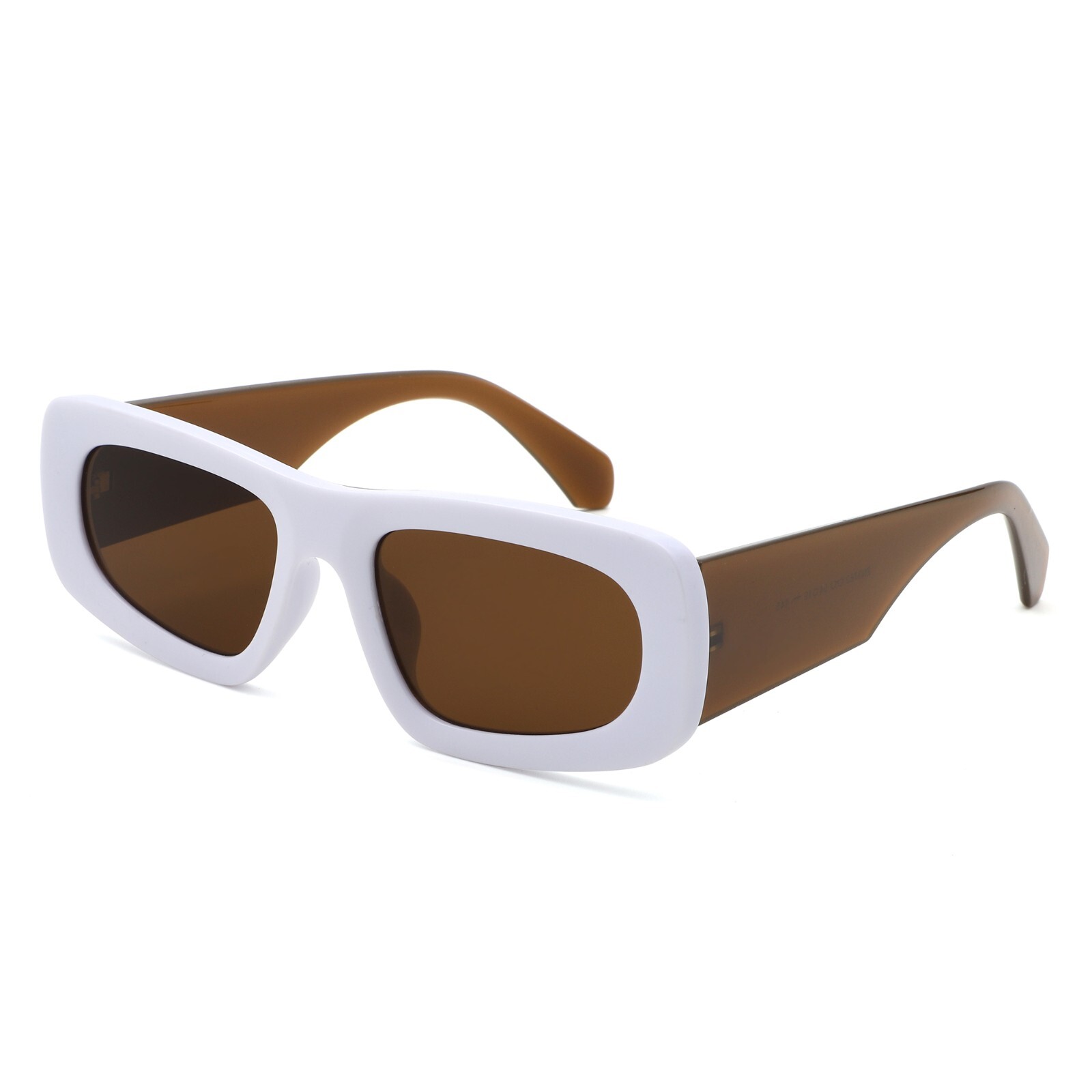 Unisex Retro Rectangle Narrow Sunglasses – Square Shades with 100% UV Protection