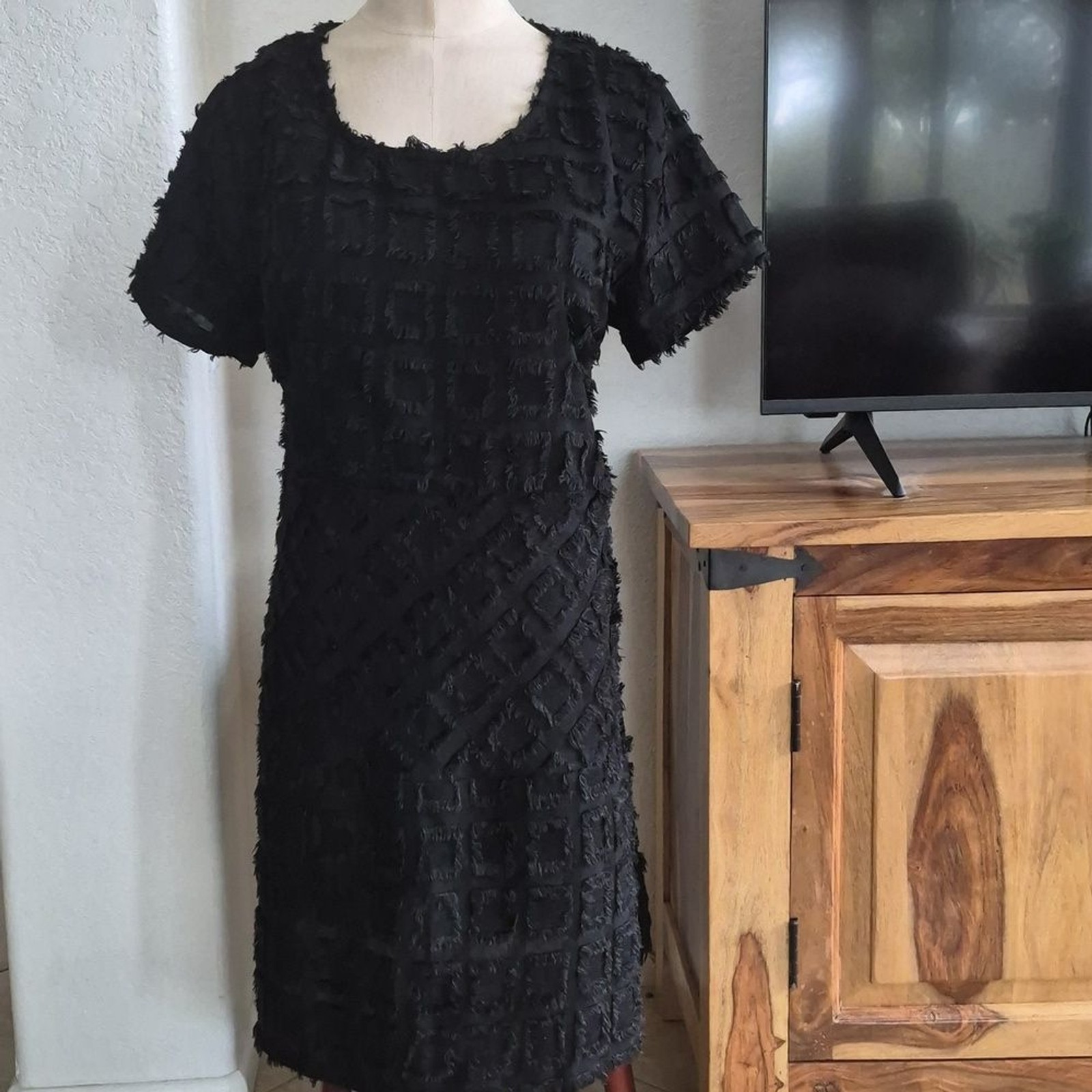 Cubism Los Angeles, Square & Diamond, Eyelash Design, dress with pockets