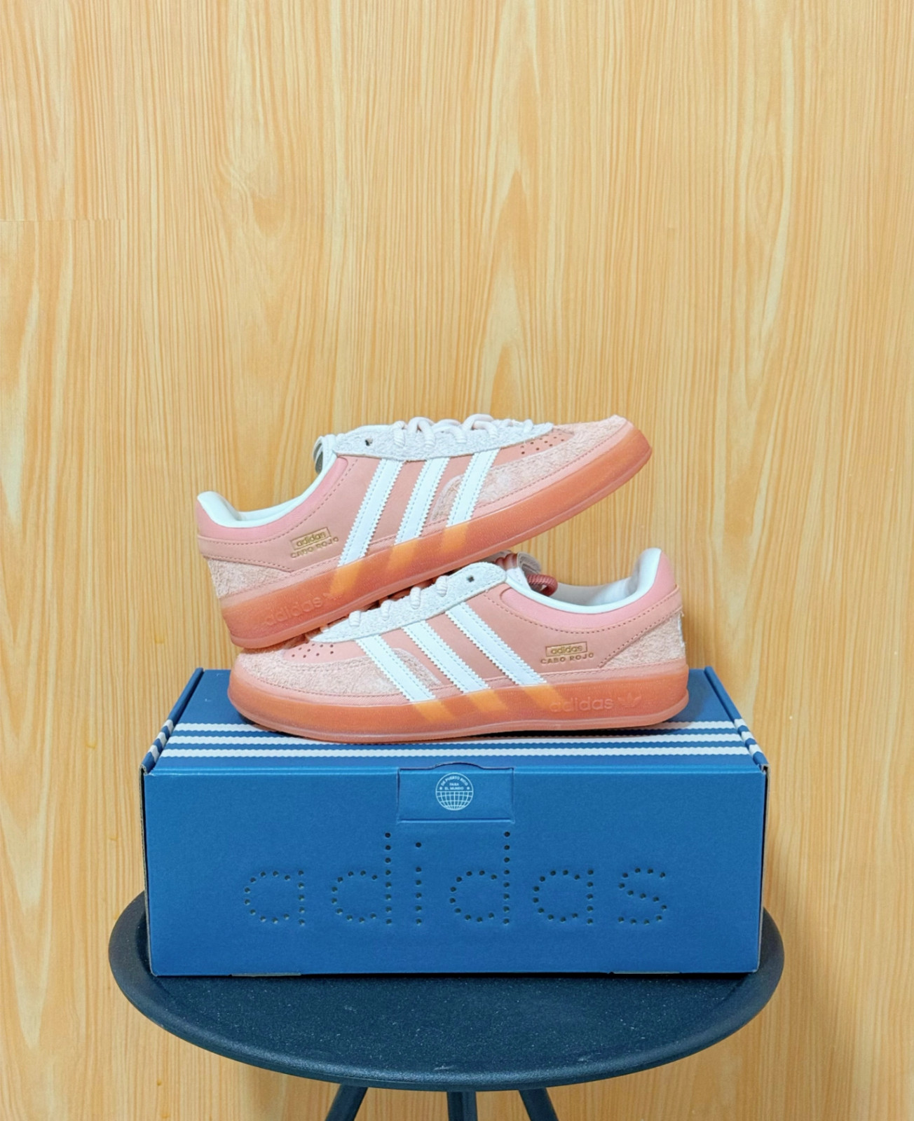 [JS5052] Adidas Mens Bad Bunny Gazelle Wonder Clay Aqua-Ash Pink Cabo Rojo *NEW*