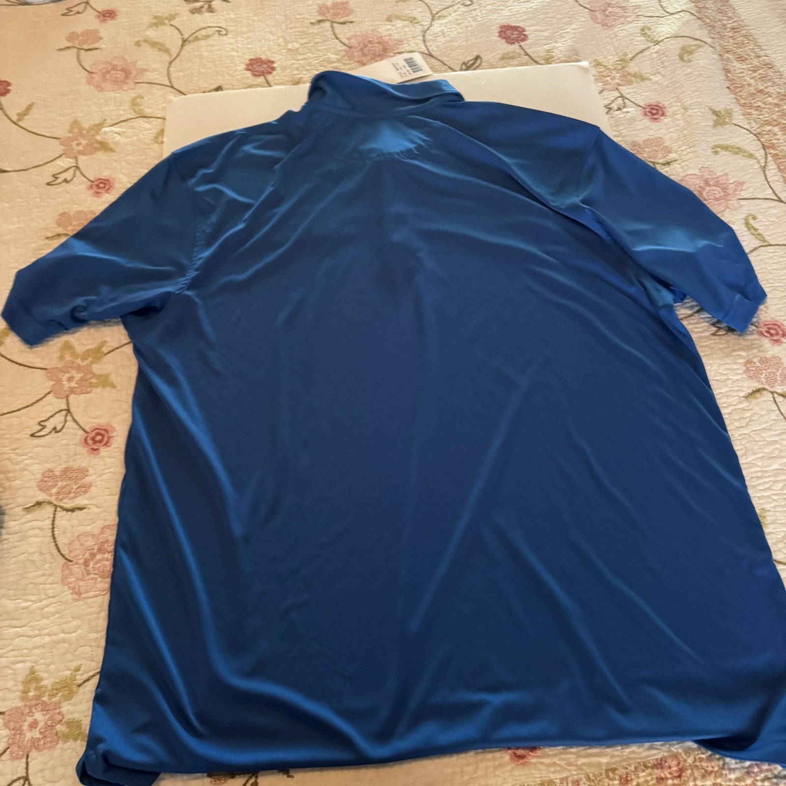 DEEP EDDY VODKA Royal Blue Short Sleeve Collared Performance Polo Shirt XXL Mens