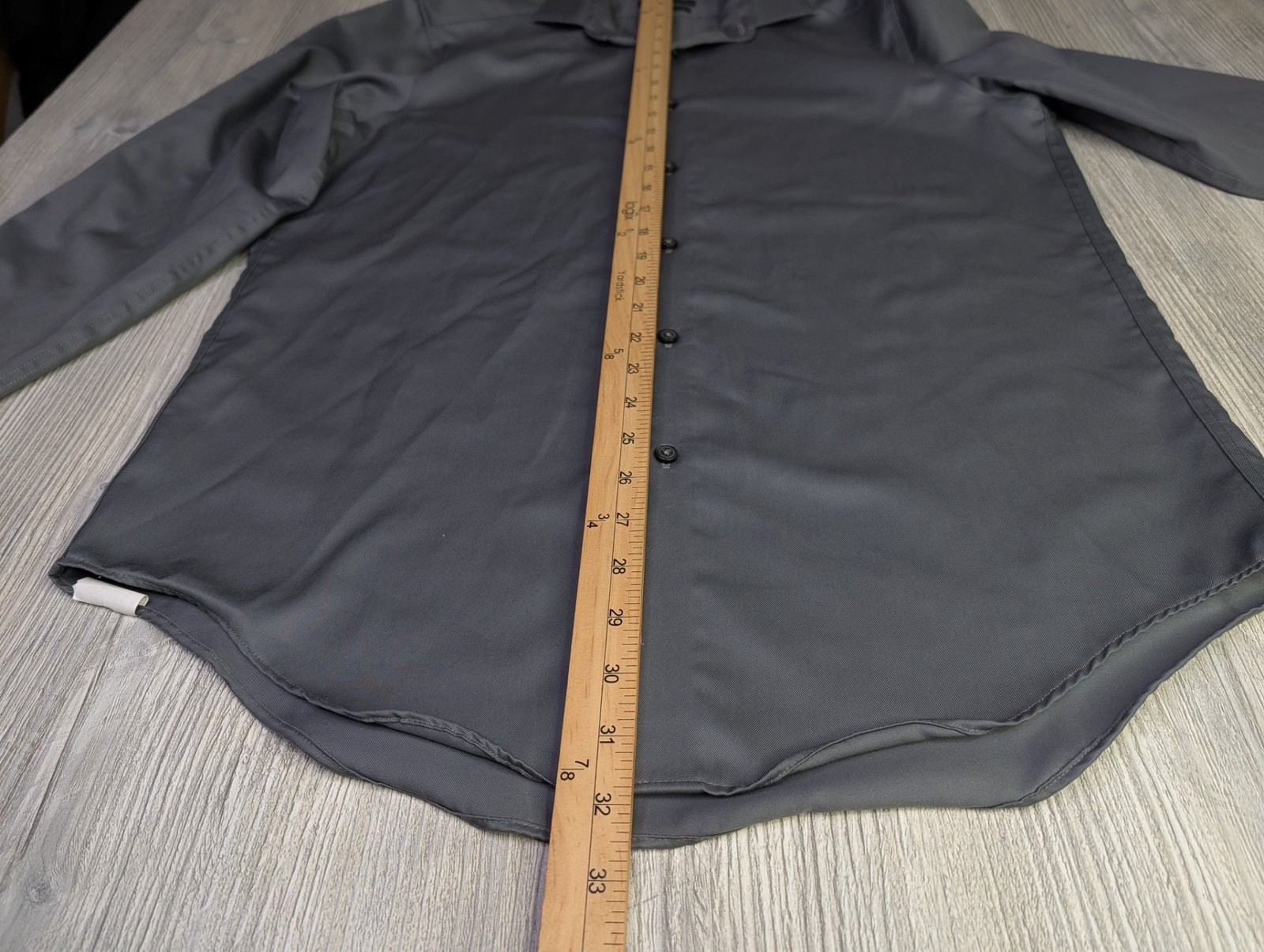 ck Calvin Klein Men’s Slim Fit Infinite Non-Iron Dress Shirt Gray 16.5 32/33