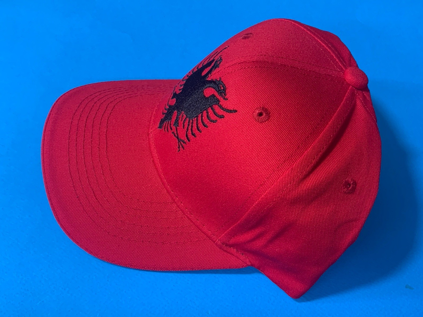 NEW ALBANIA HAT-CAP WITH EAGLE-ALBANIAN SOUVENIR-EMBROIDERY EAGLE ALBANIA