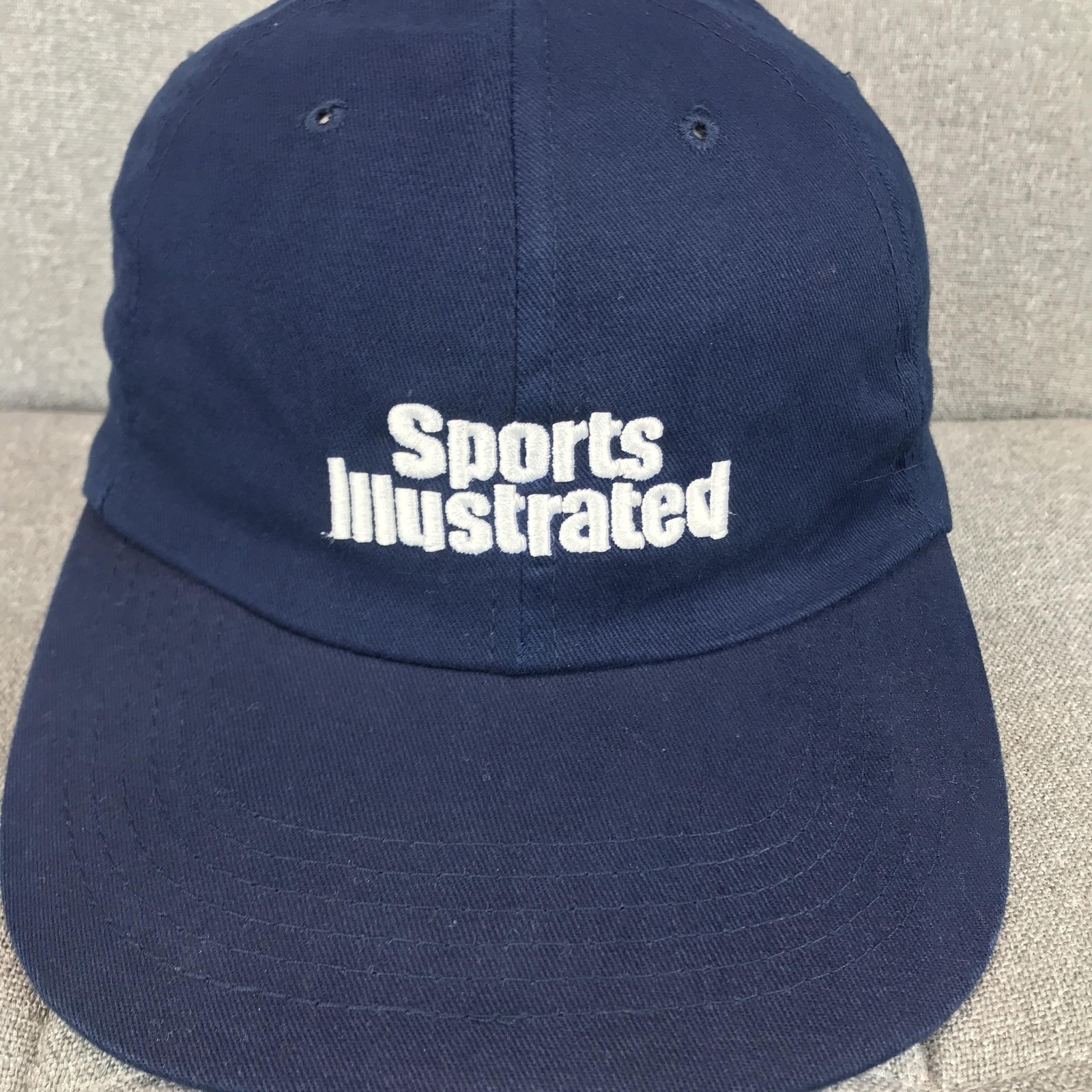 Sports Illustrated Hat Cap Strap Back One Size Blue Mens Twill Baseball Dad