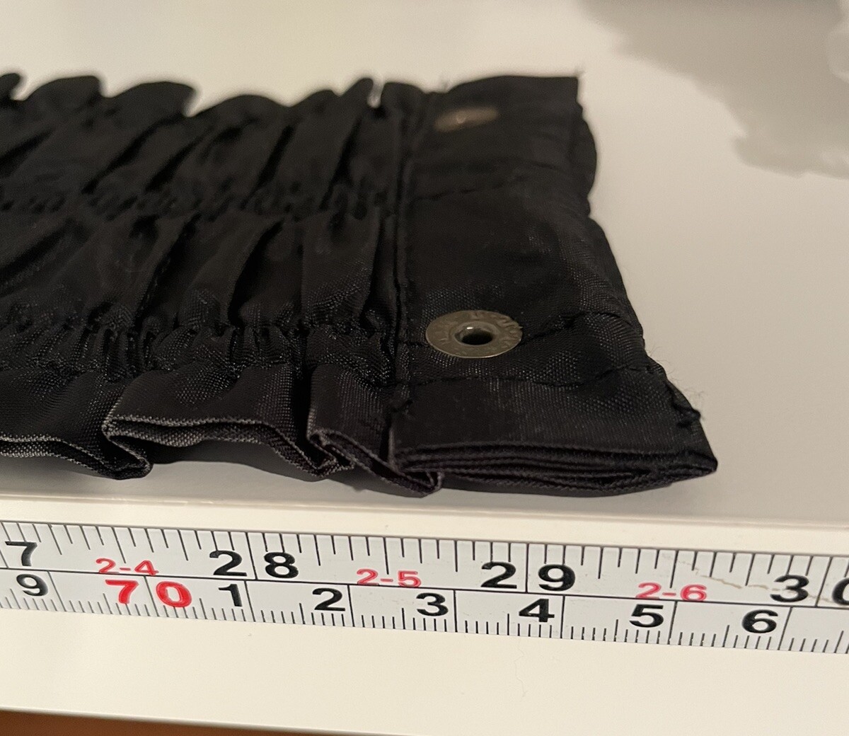 Cejon Ruched Black Elasticated Stretch Wide Belt M. Goth. Halloween.