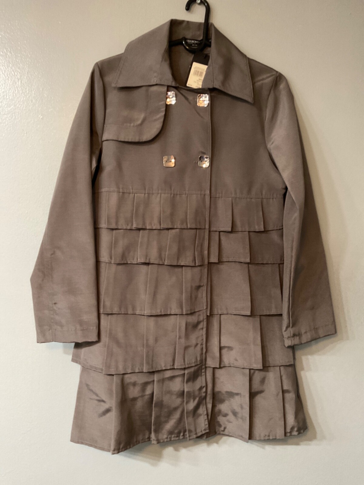 Brand new Rinascimento Made in Italy Grigio Gray Cappotto women’s coat size L