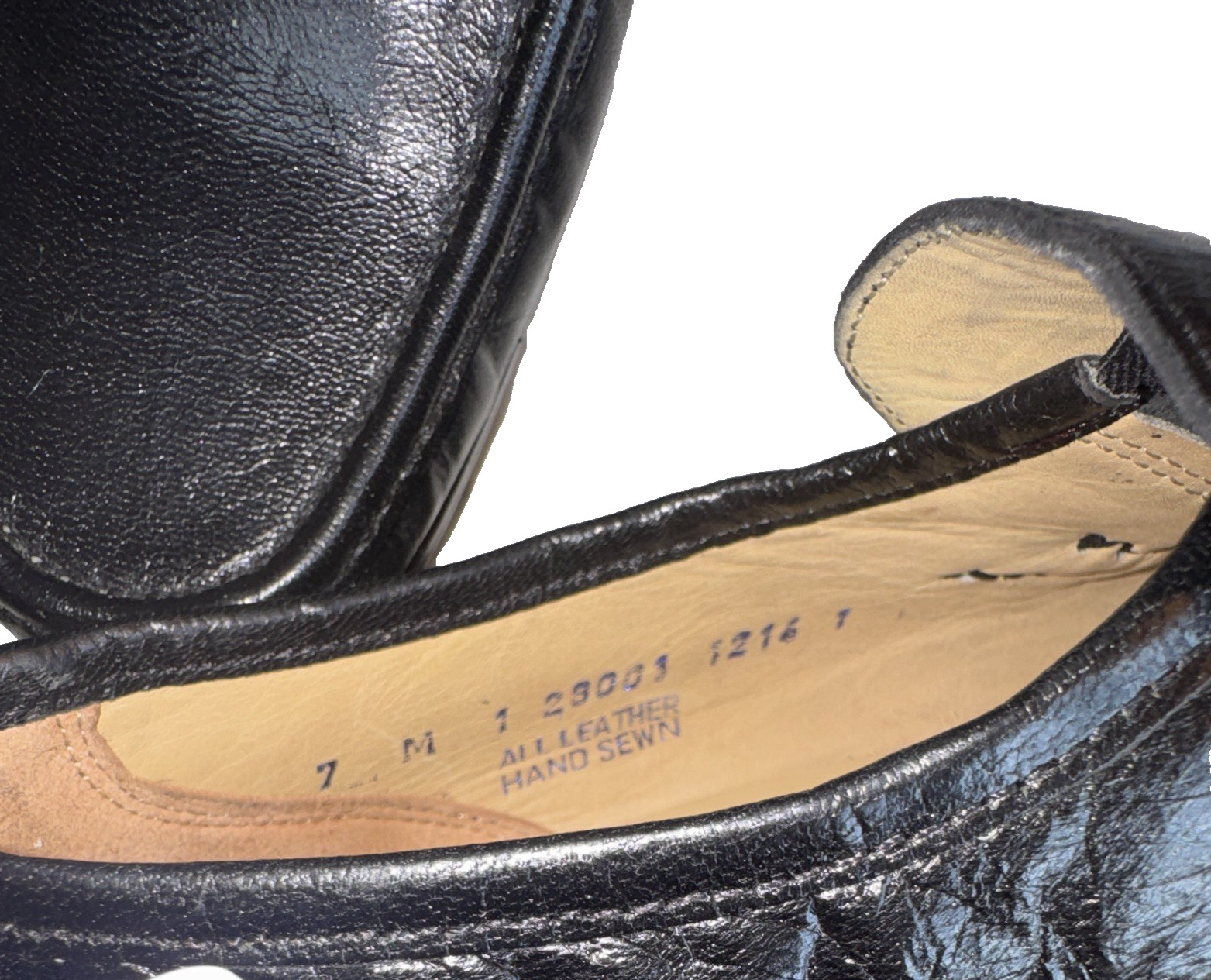 Bostonian Hanover Men’s Black Leather Slip-On Loafer Square Toe US 7 M 992020