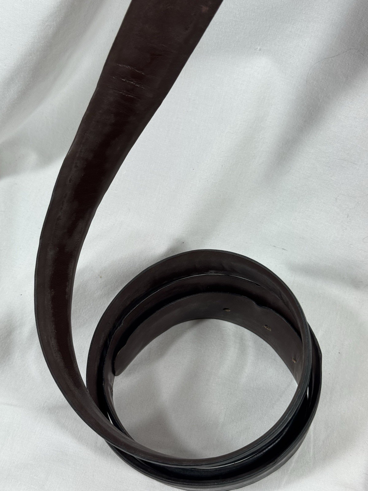 Vintage Extra Long 70” Genuine Leather Reversible Brown Black Belt Strap Snap