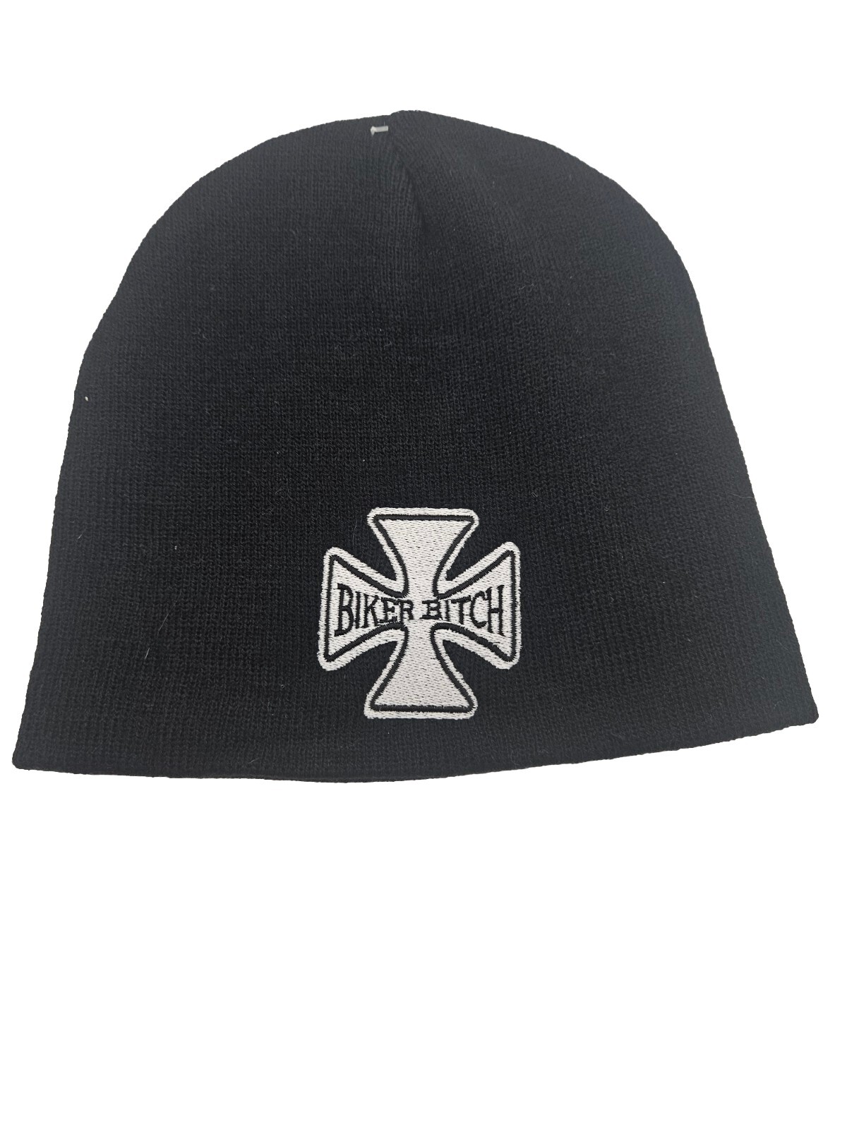 Womens “Biker” Beanie Winter Knit Ski Hat