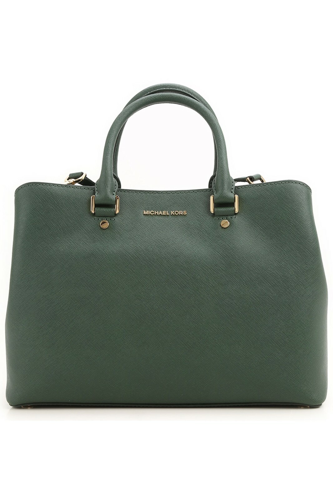 Michael Kors Savannah Saffiano Leather Satchel LG Green Moss Handbag 30S6GS7S3L